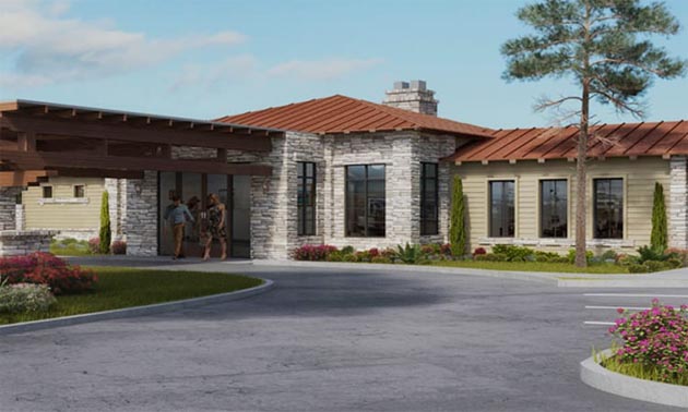 Main building at Verde Ranch RV Resort.