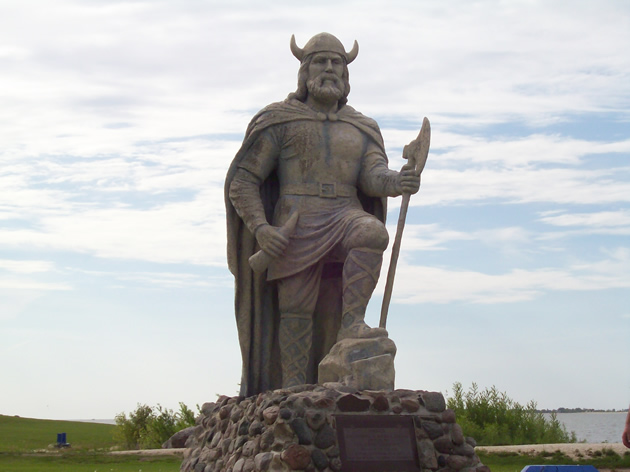 The viking statue in Gimli, M.B.