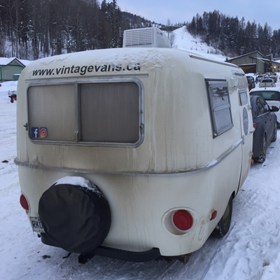 A Boler-style trailer