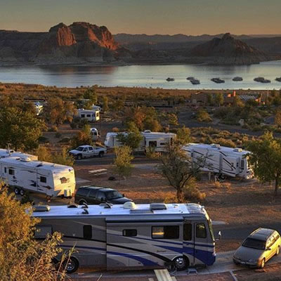 An RV campground in Arizona. 