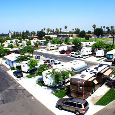 View of the Anaheim RV Park. 