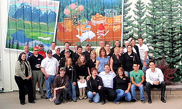 The team at Arrakann RV pictured in a 2011 photo.
