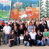 The team at Arrakann RV pictured in a 2011 photo.