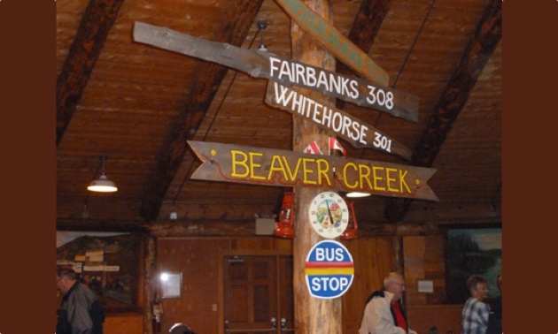 Sign in theatre.