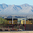 train passing through Benson, Arizona