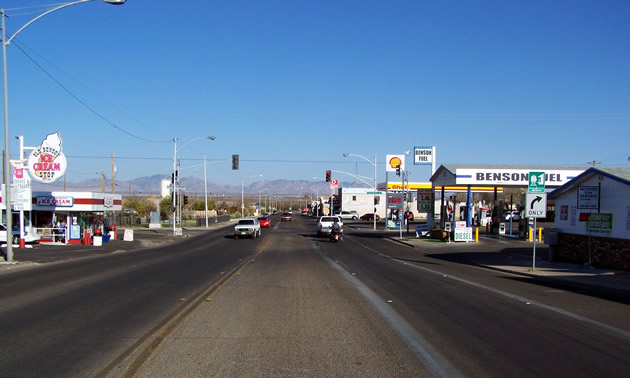 A view of 4th Street East, Benson, Arizona.