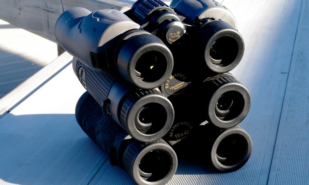 These three pairs of Leupold binos range in price from a partial car payment to nearly a mortgage payment.