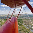 The view from the sky of the Reynolds-Alberta Museum in Wetaskiwin.