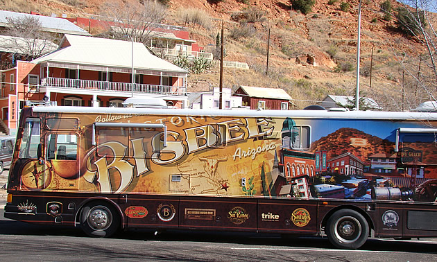 Motorhome parked beside a mountainside