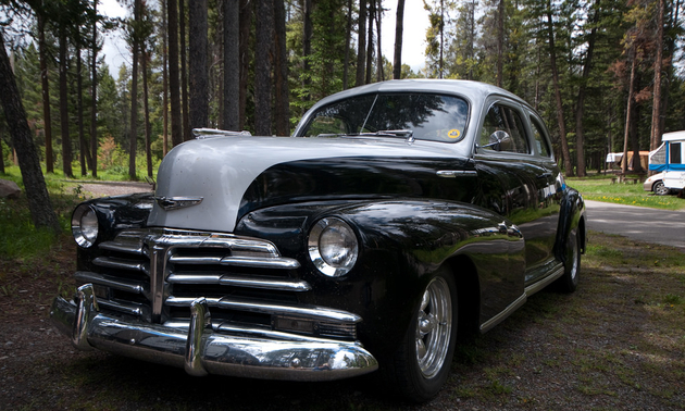 Gene Spitzer's two tone '48 Chevrolet Stylemaster is for sale