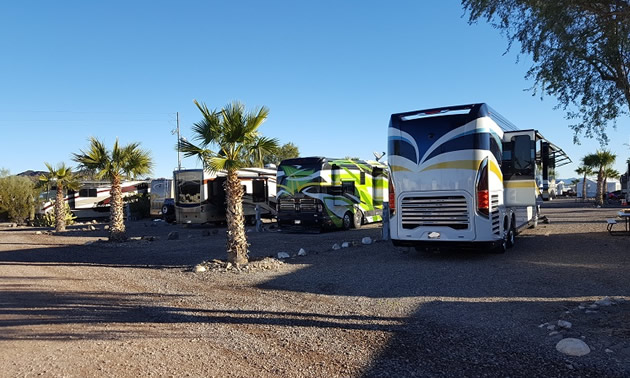 The Black Rock RV Village in Arizona. 