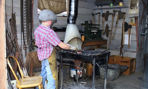 Blacksmith shop, Camrose Museum.