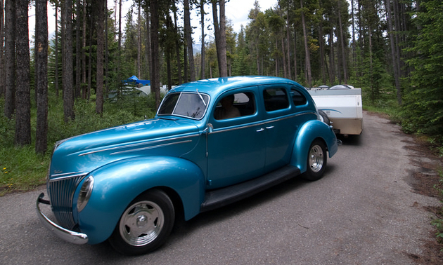 Roger Lee and his '39 4-door deluxe Sedan