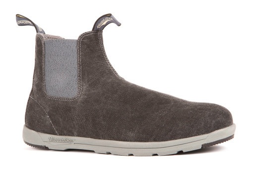 A photo of a grey Blundstone Boot.