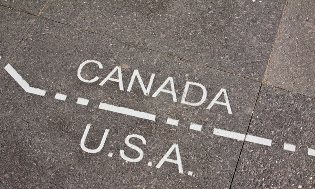 Canada/US borderline.