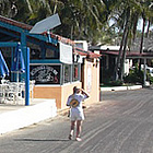 people gathered at a Cabo San Lucas RV park