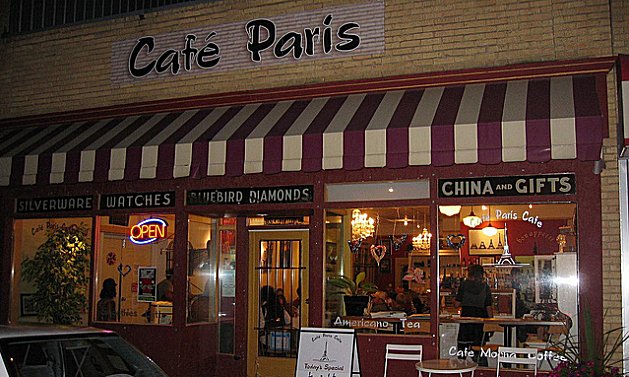 Cafe Paris in Gravelbourg, Saskatchewan 
Photo courtesy Cafe Paris