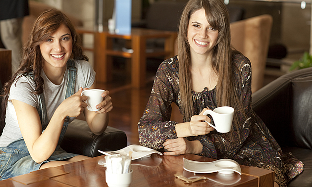 ladies having coffee in Saskatoon