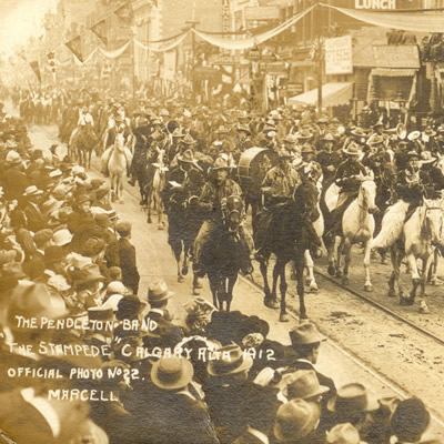 More than double the population of Calgary attended the first Stampede Parade in 1912.