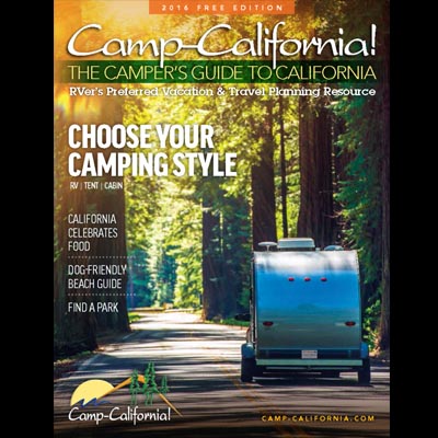 The Camp-California! travel planning resource includes amenity grids for campgrounds in each region of the state that highlight 17 different types of amenities. 