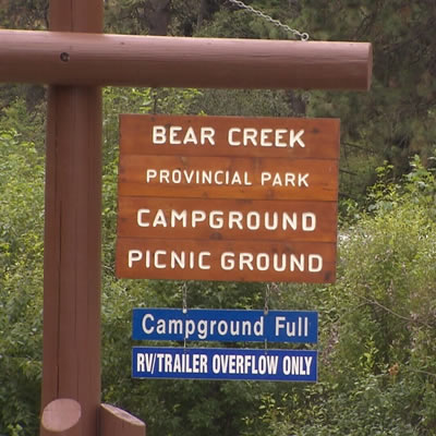 Picture of campground sign that says they are full. 