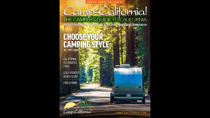 The Camp-California! travel planning resource includes amenity grids for campgrounds in each region of the state that highlight 17 different types of amenities.