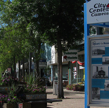 A downtown Camrose street scene. 