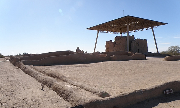 ancient building at Casa Grande monument site