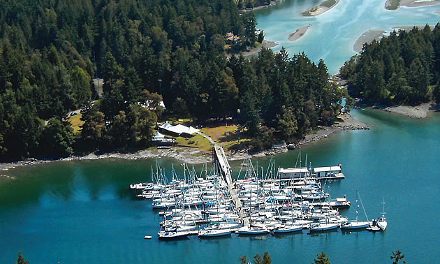 Telegraph Harbour Marina in Chemainus