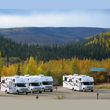 Upper park of Chicken Gold Camp & Outpost.