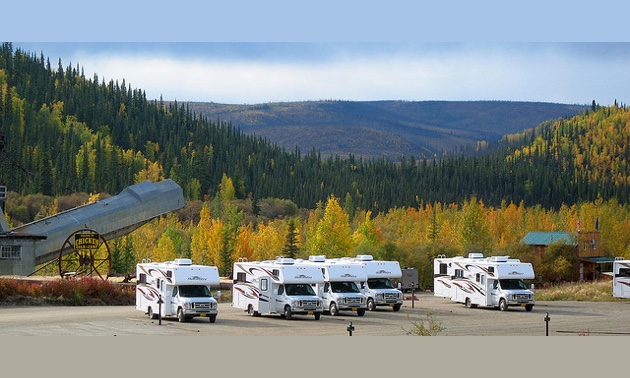 Upper park of Chicken Gold Camp & Outpost. 