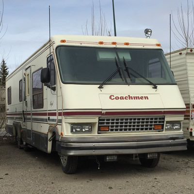 Mid-70's Coachmen Class A motorhome. 