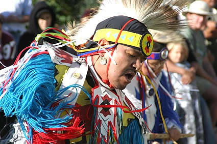 Native person in traditional dress