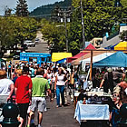 festival with people gathered around