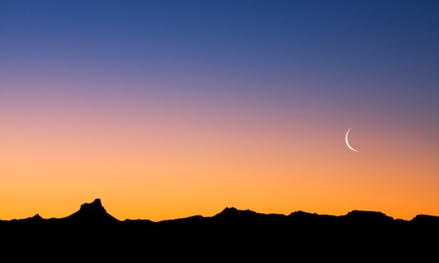 desert at dusk