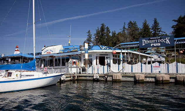 The Dinghy Dock Marine Pub & Bistro
is one of the must-see restaurants in Nanaimo, B.C.