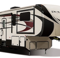 The outside of the Durango Gold fifth wheel