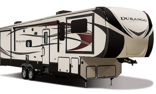 The outside of the Durango Gold fifth wheel