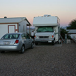 motorhome in RV park