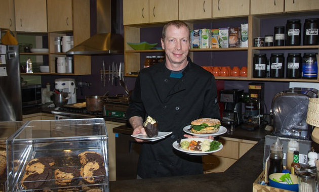 Kevin Friesen, chef at Down to Earth Health Shop and Cafe in Fort Nelson, B.C.