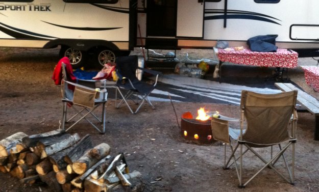 Camping in Franchere Bay Provincial Campground