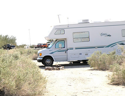 RV in desert