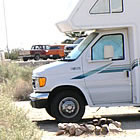 RV in desert