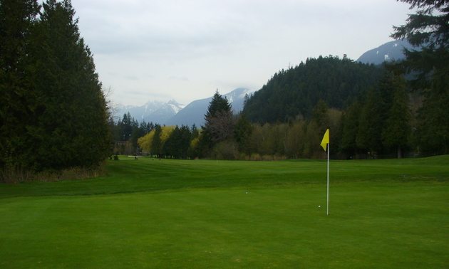 Shown is a putting green on the Gleneagles Golf Course in Vancouver, B.C. 