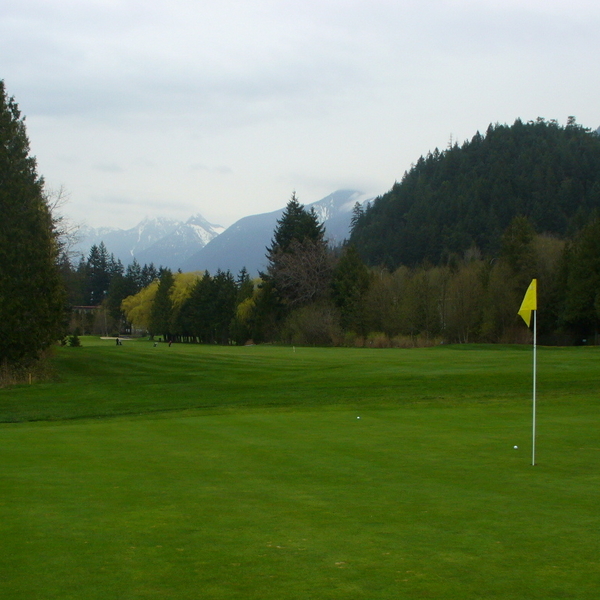 Shown is a putting green on the Gleneagles Golf Course in Vancouver, B.C.