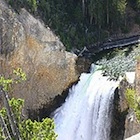 Waterfall in the Grand Canyon of Yellowstone