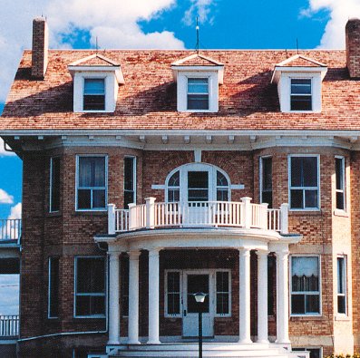 Once home to the diocese's bishop, this stately home now serves as a bed and breakfast inn.

Photo courtesy of  Economic Development Gravelbourg