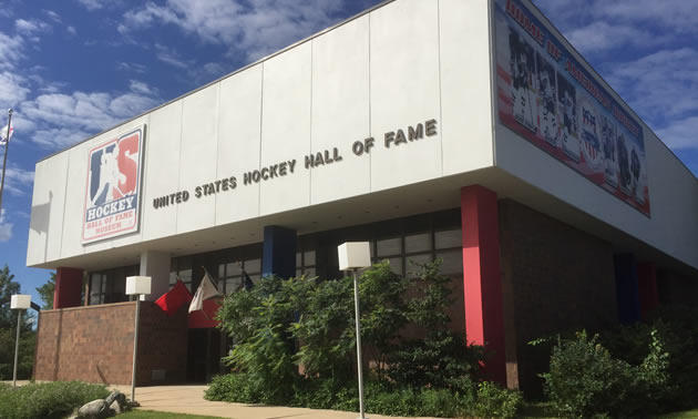 The United States Hockey Hall of Fame museum in Eveleth, Minnesota. 