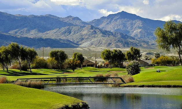 Hole 11, Mojave Resort Golf Club. 