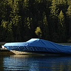 Boats on a lake in Hope, BC